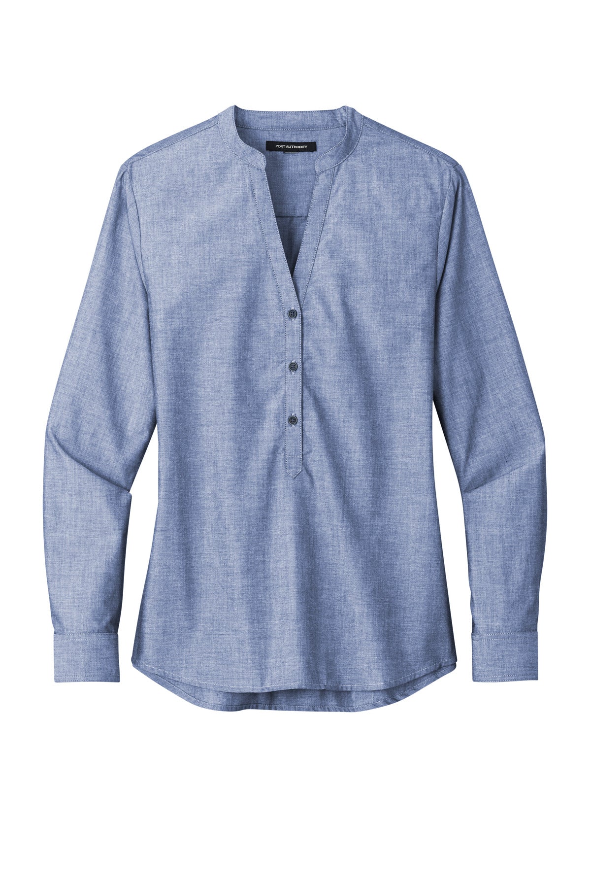 Port Authority LW382 DISCONTINUED Port Authority Women's Long Sleeve Chambray Easy Care Shirt