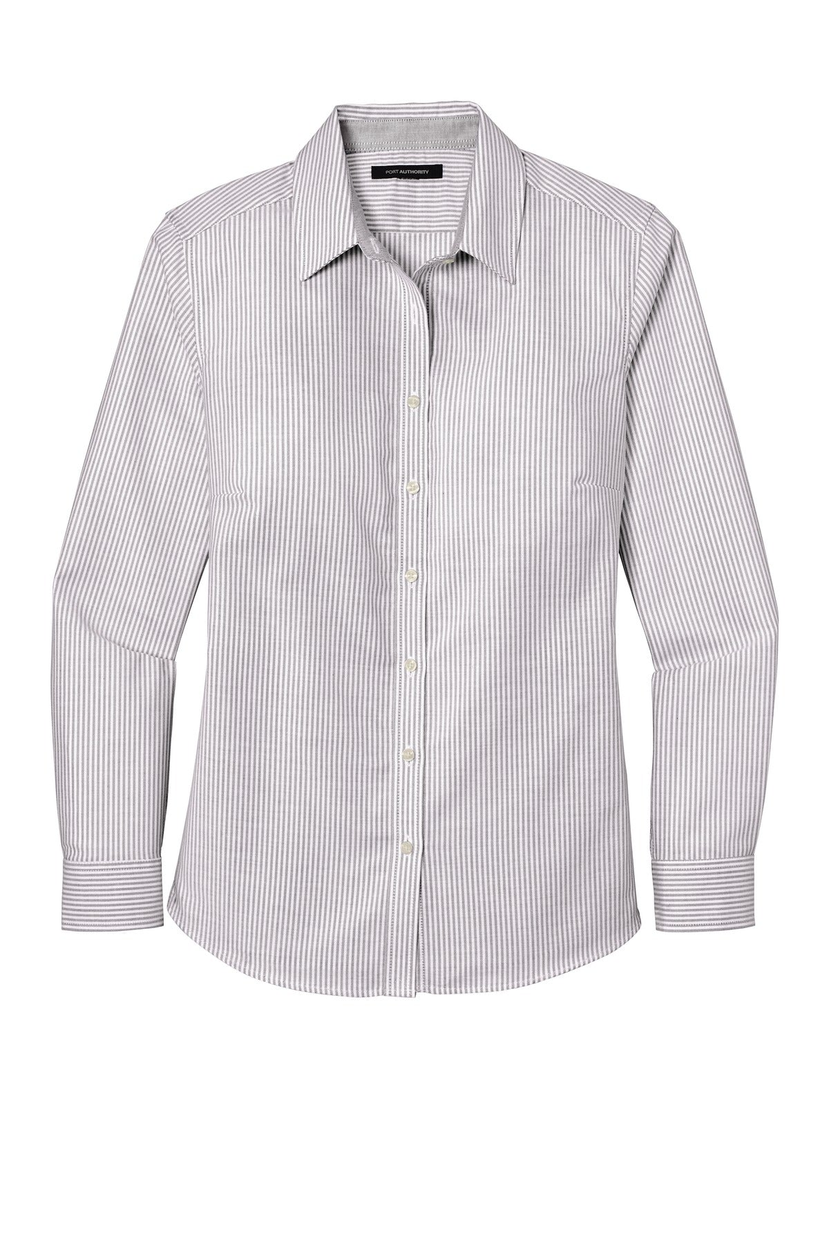 Port Authority LW657 DISCONTINUED Port Authority  Women's SuperPro  Oxford Stripe Shirt