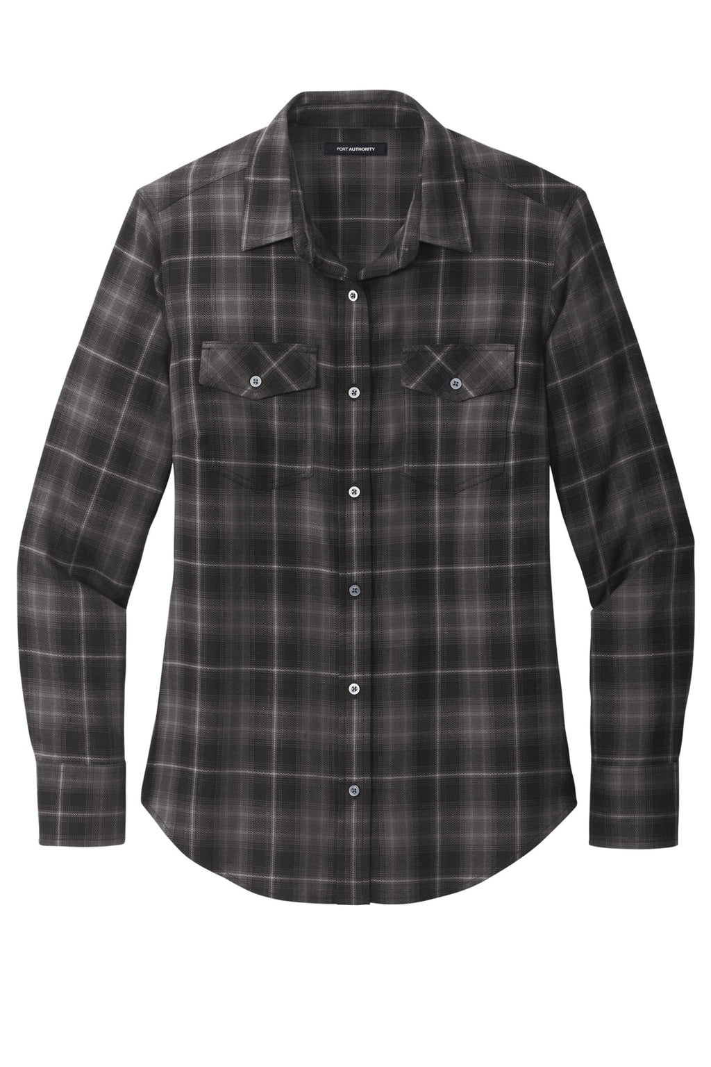 Port Authority LW672 DISCONTINUED Port Authority Women's Long Sleeve Ombre Plaid Shirt