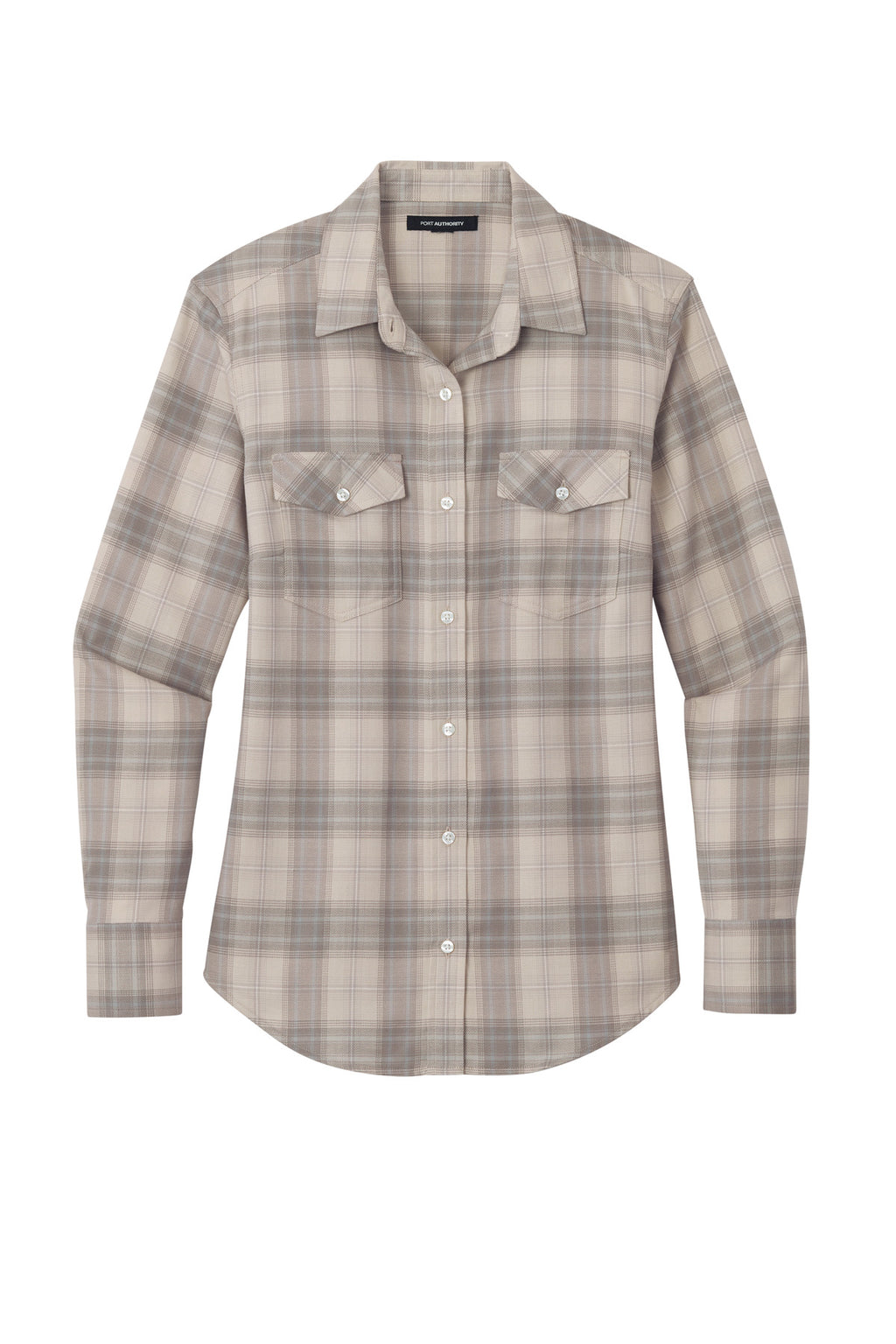 Port Authority LW672 DISCONTINUED Port Authority Women's Long Sleeve Ombre Plaid Shirt
