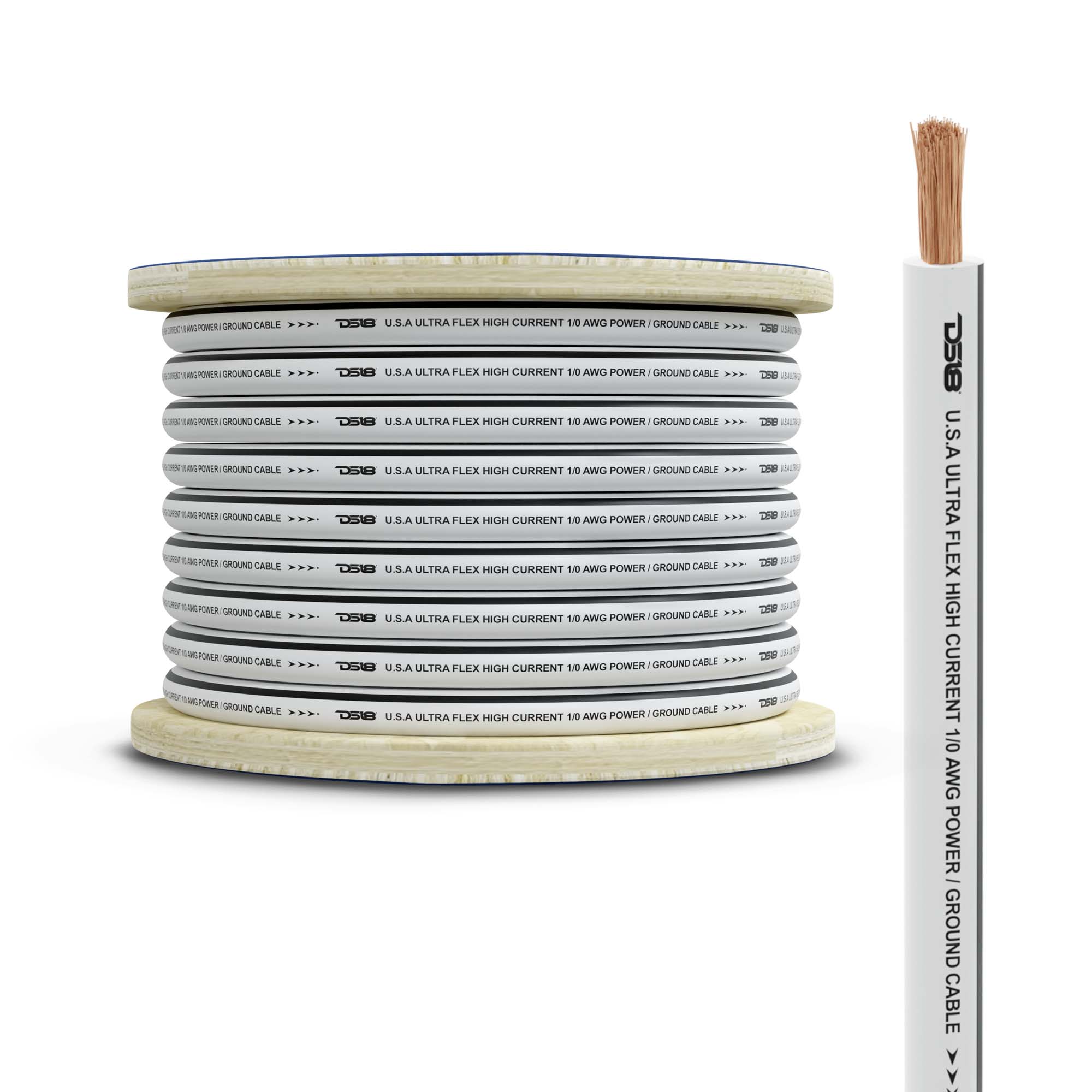 0-GA Marine Grade Tinned 100% Copper OFC Ground Wire -25 Feet