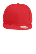 New Era NE402 DISCONTINUED New Era Original Fit Flat Bill Snapback Cap