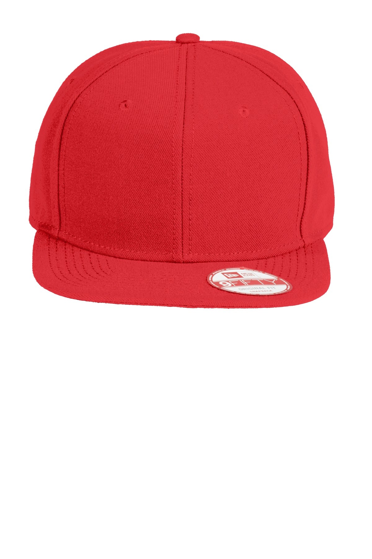 New Era NE402 DISCONTINUED New Era Original Fit Flat Bill Snapback Cap