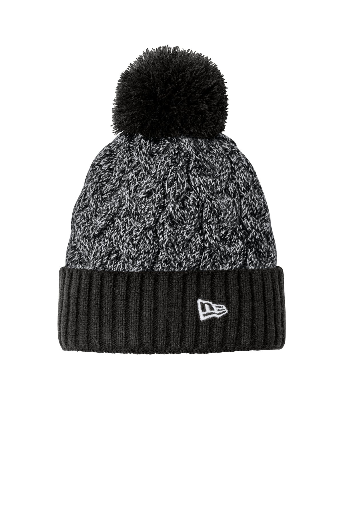 New Era NE910 New Era Marled Knit Pom Beanie