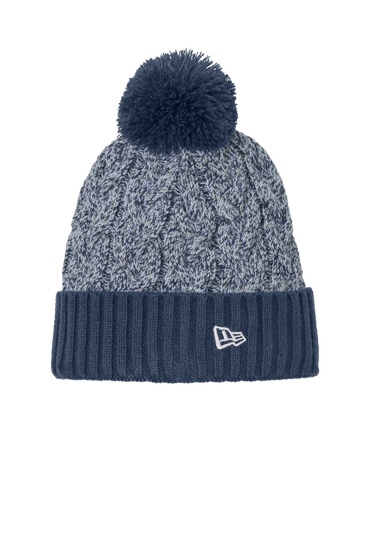 New Era NE910 New Era Marled Knit Pom Beanie