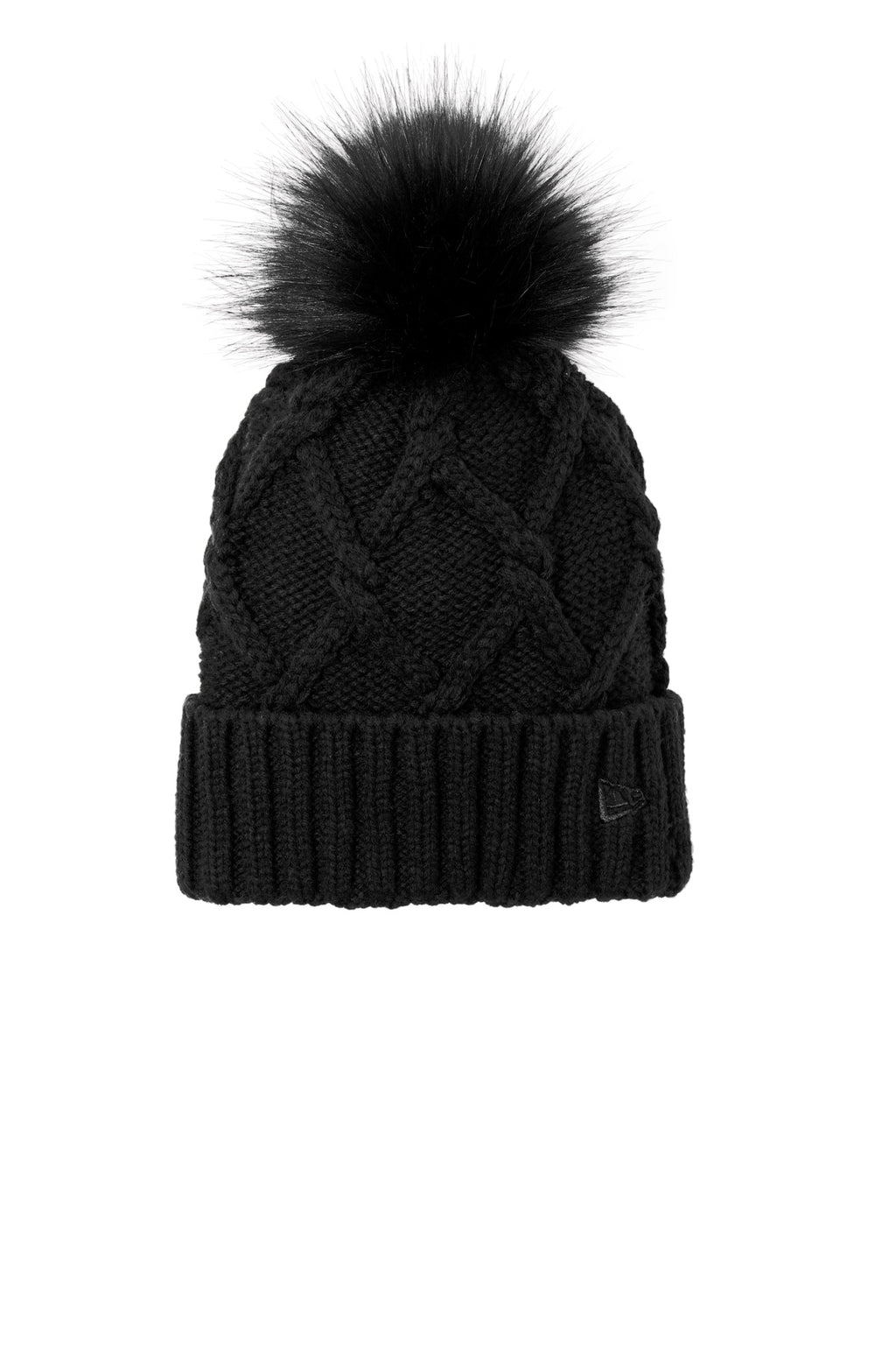 New Era NE911 New Era Faux Fur Pom Beanie