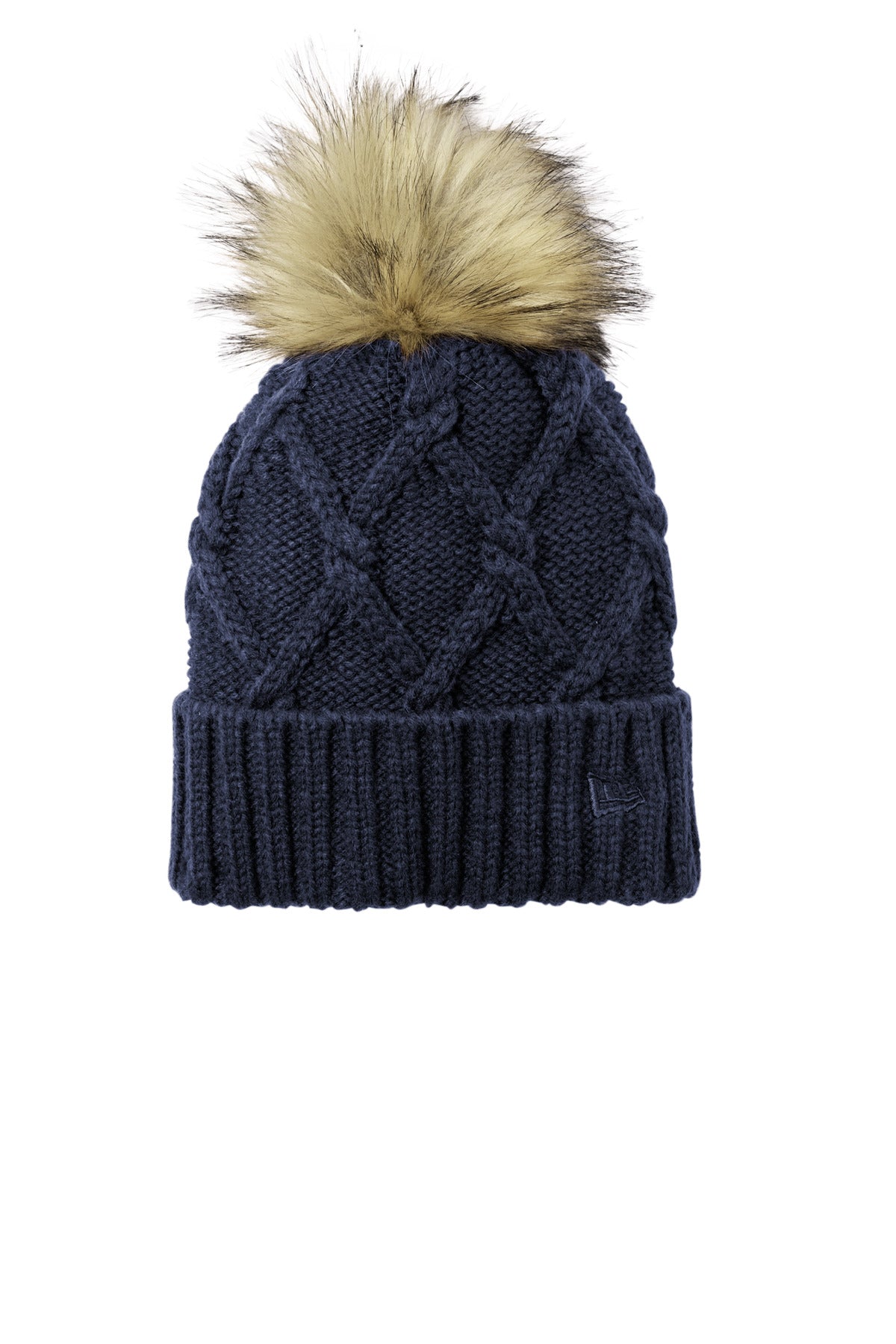 New Era NE911 New Era Faux Fur Pom Beanie