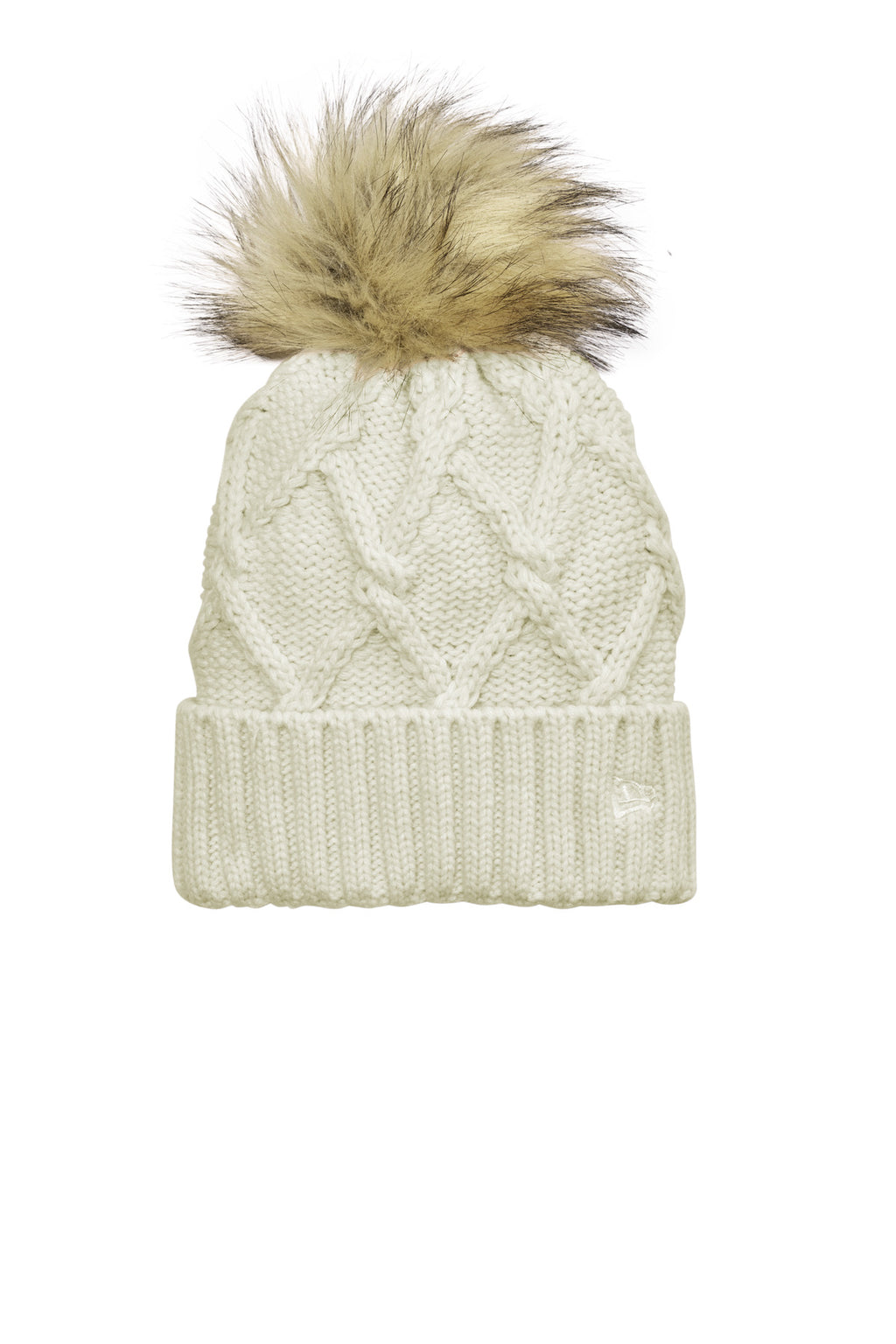 New Era NE911 New Era Faux Fur Pom Beanie