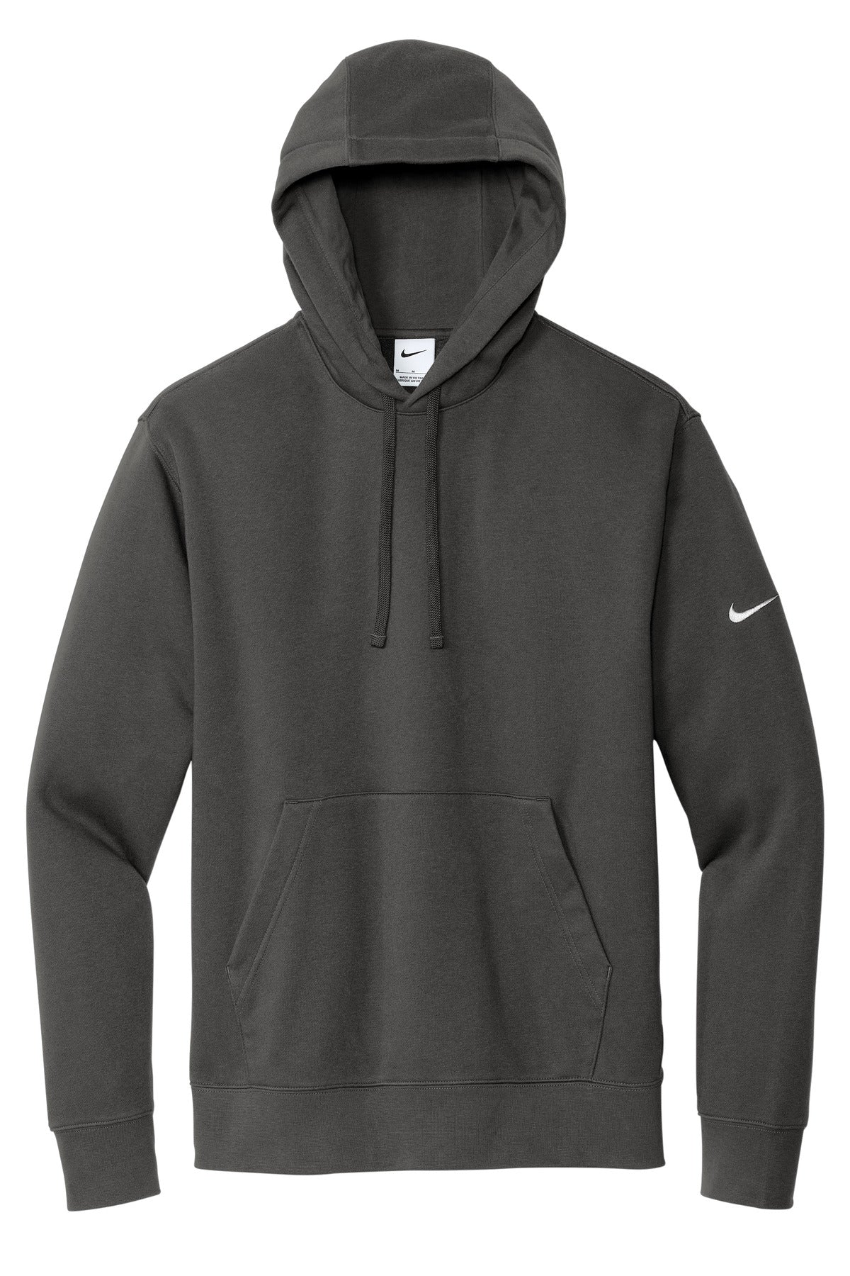 Nike NKDR1499 Nike Club Fleece Sleeve Swoosh Pullover Hoodie