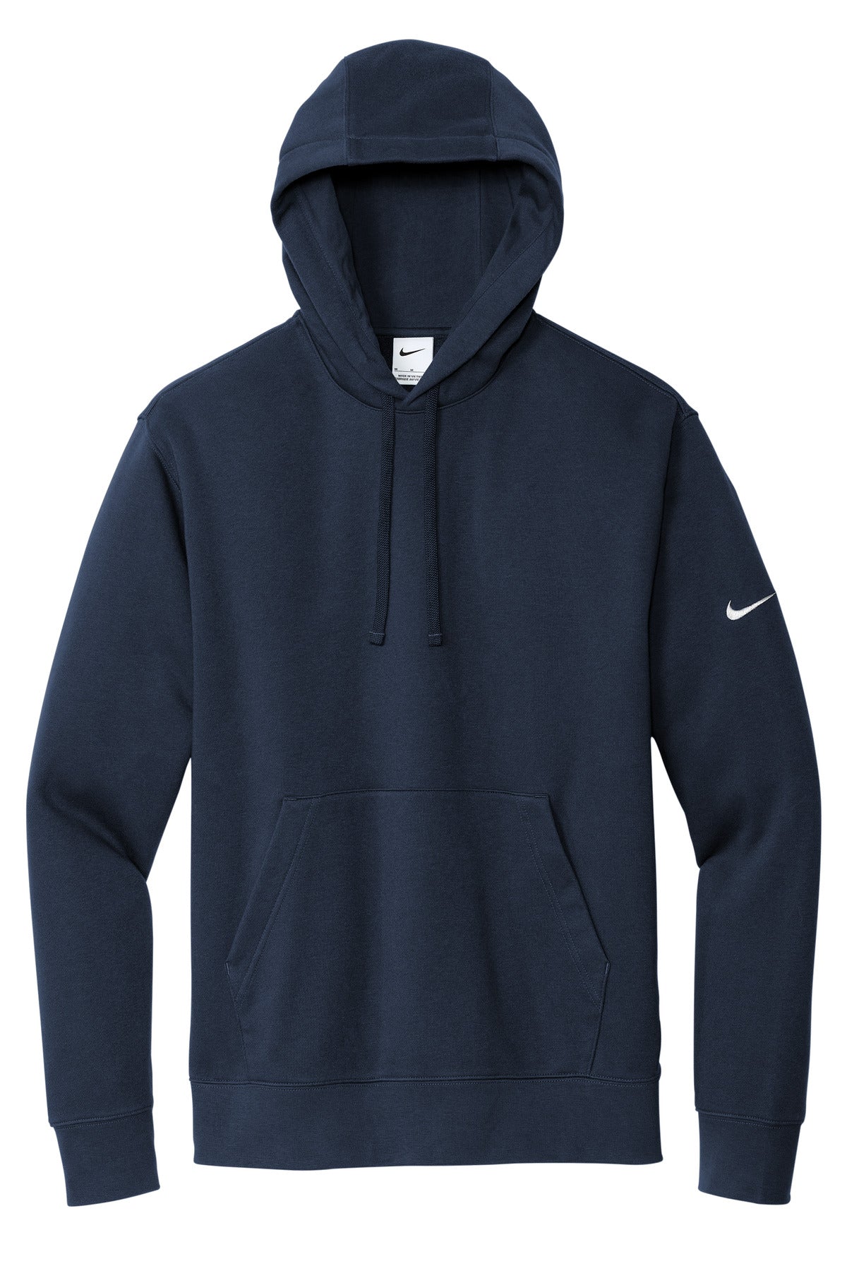 Nike NKDR1499 Nike Club Fleece Sleeve Swoosh Pullover Hoodie