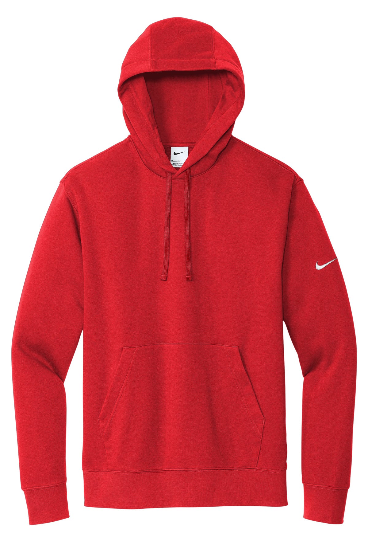 Nike NKDR1499 Nike Club Fleece Sleeve Swoosh Pullover Hoodie