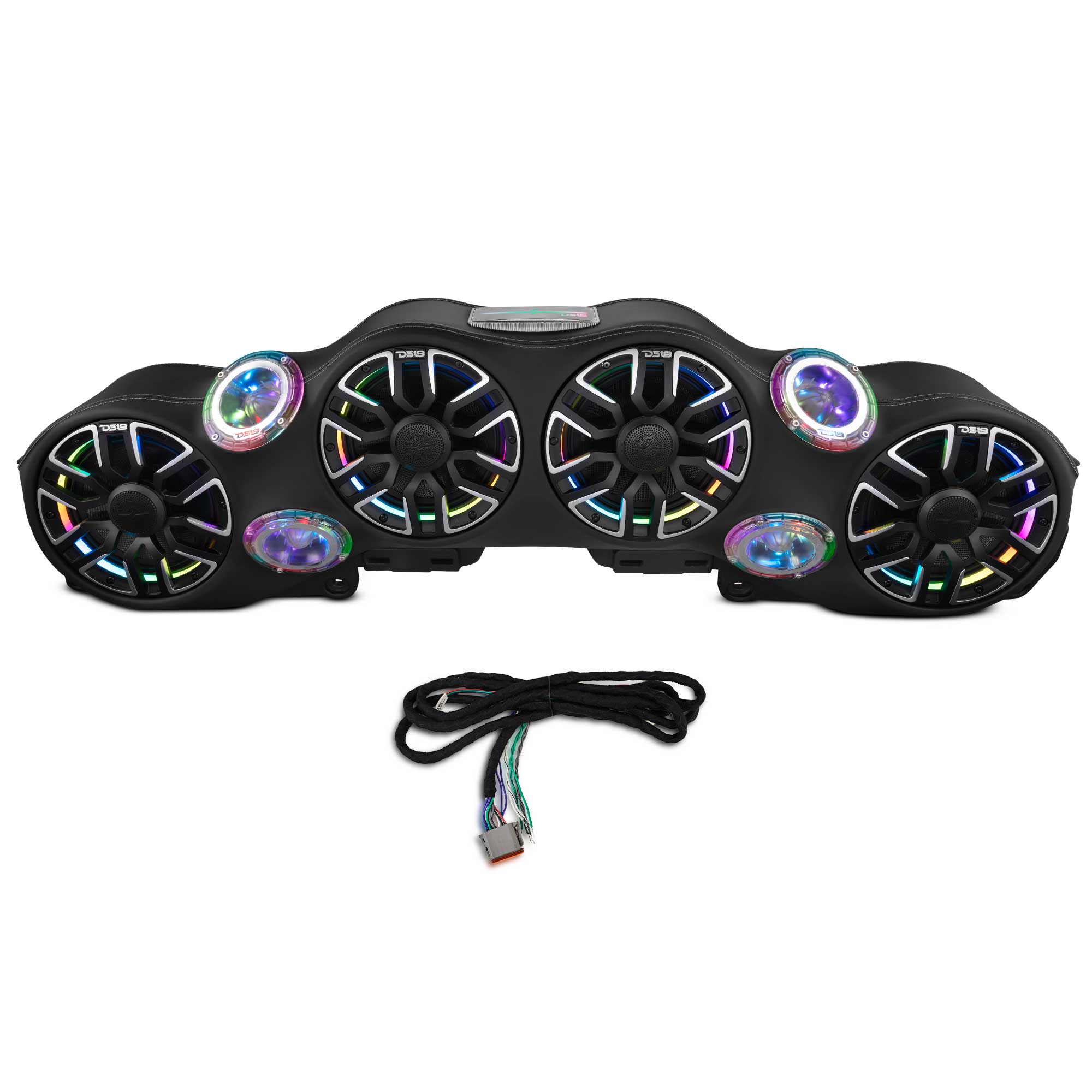Jeep JL/JLU/JT Loaded Sound Bar - 4x 8” NVY-M8 Speakers, 4x PRO-TW4LD Tweeters & LED Lighting