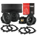 6.5" PRO Midrange Coaxial Speakers with Amplifier and OEM Adapters