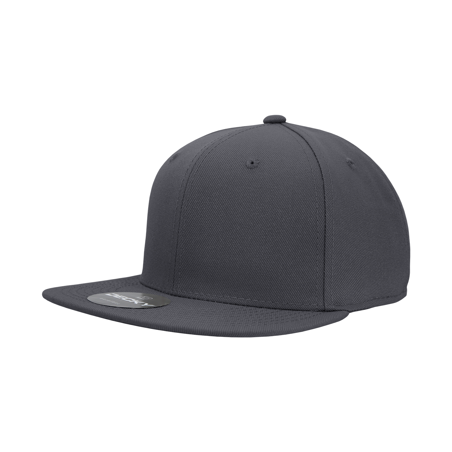 Decky RP1 6 Panel High Profile Structured Acrylic/Polyester Fitted, Aqua