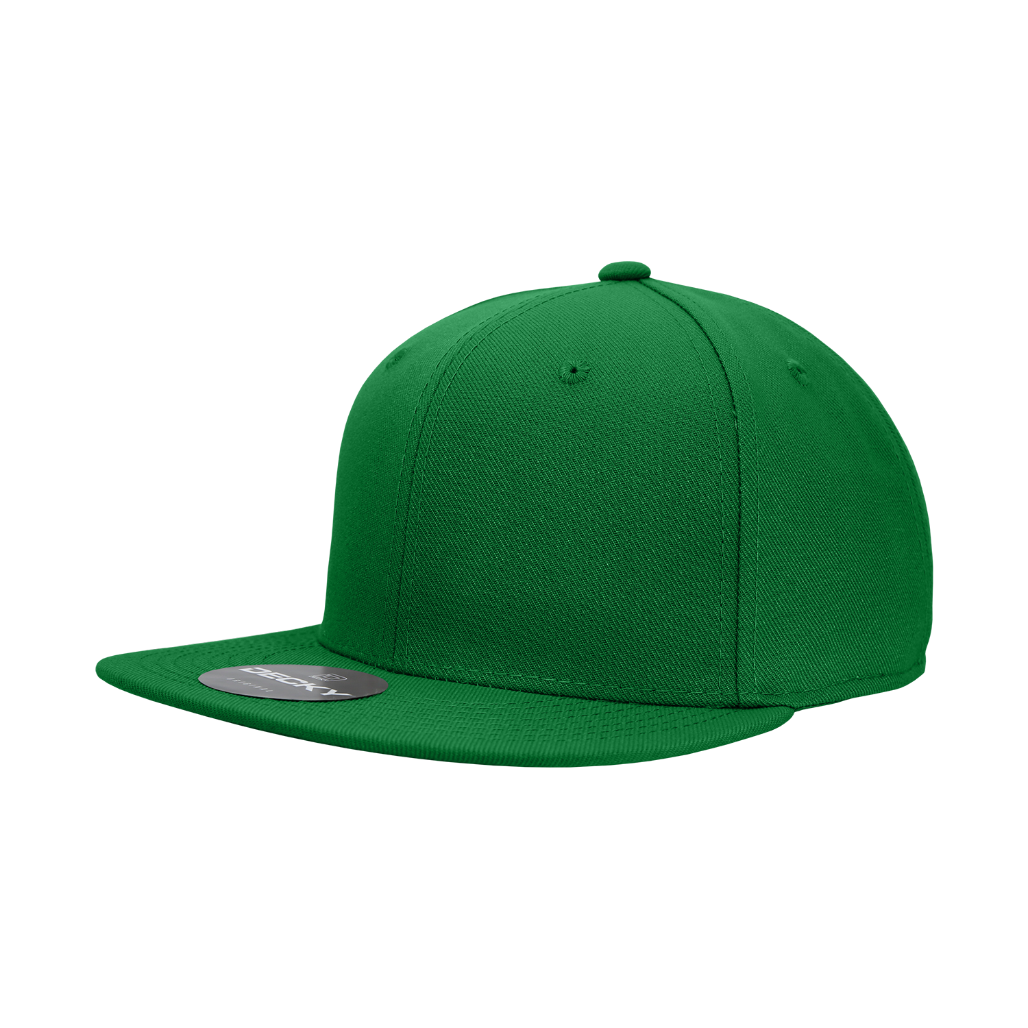 Decky RP1 6 Panel High Profile Structured Acrylic/Polyester Fitted, Aqua