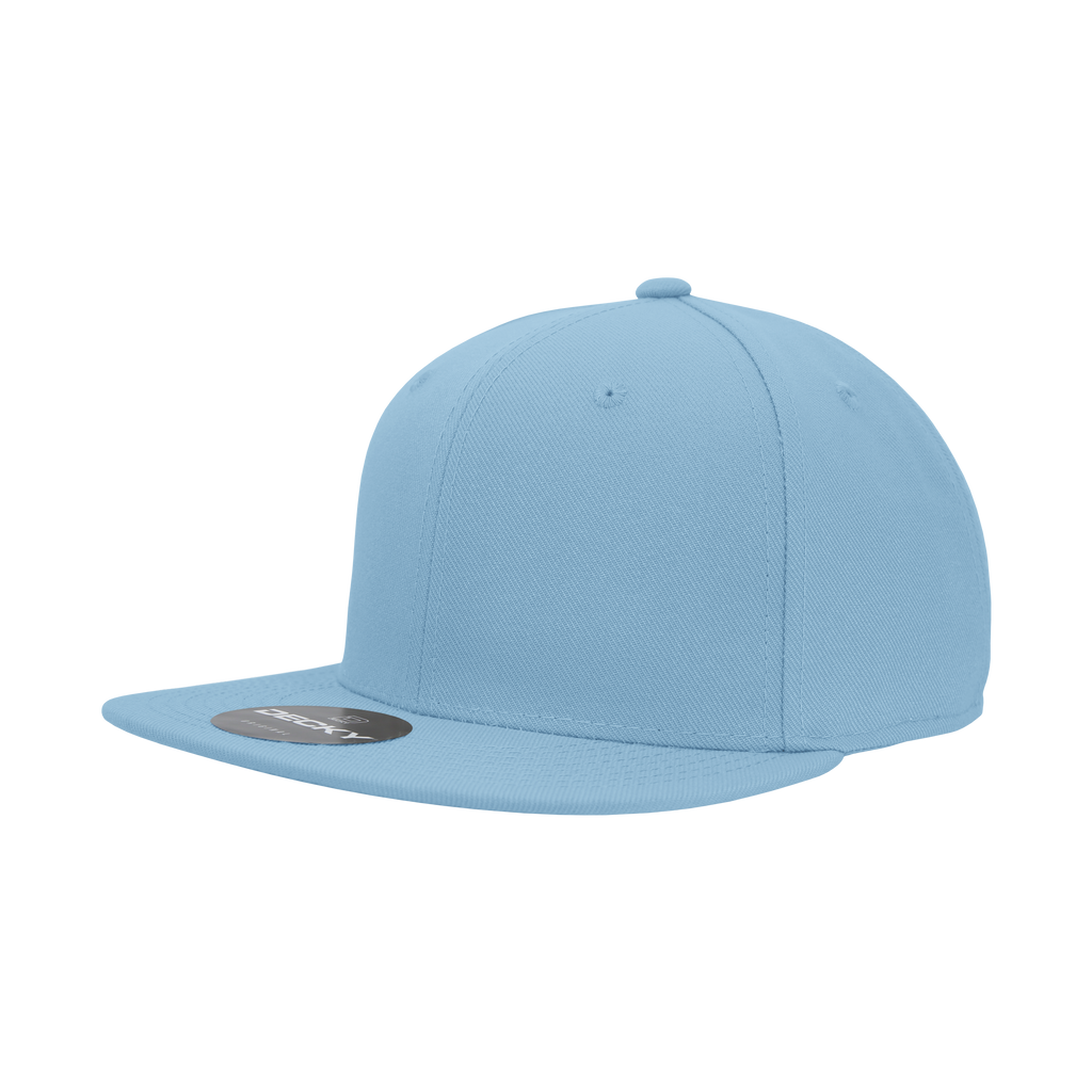 Decky RP1 6 Panel High Profile Structured Acrylic/Polyester Fitted, Aqua