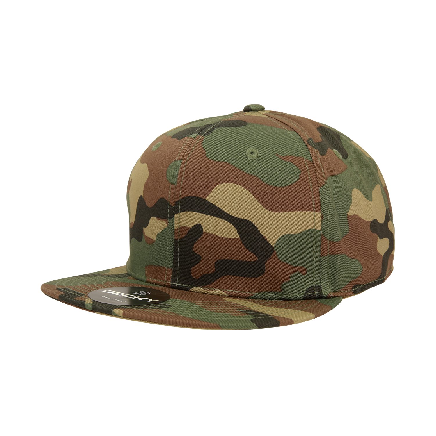 Decky RP1 6 Panel High Profile Structured Acrylic/Polyester Fitted, Aqua