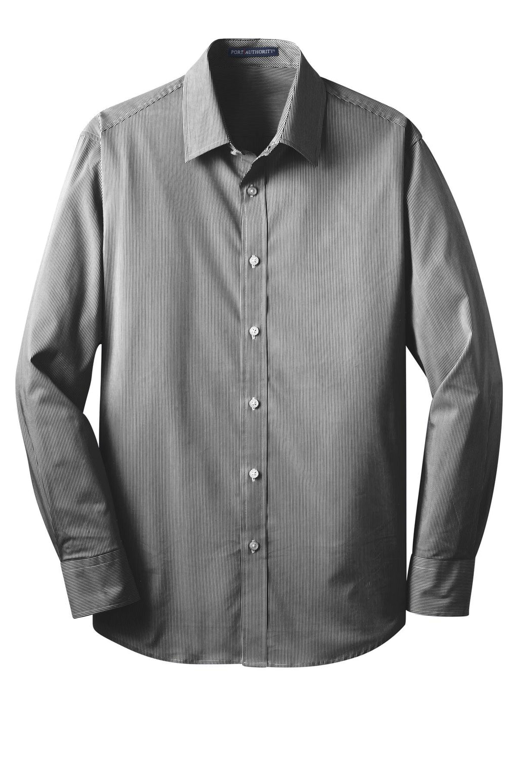 Port Authority S647 DISCONTINUED Port Authority Fine Stripe Stretch Poplin Shirt