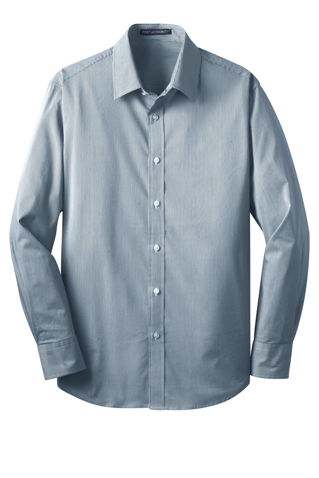 Port Authority S647 DISCONTINUED Port Authority Fine Stripe Stretch Poplin Shirt