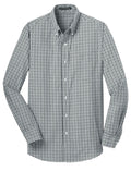 Port Authority S654 DISCONTINUED Port Authority Long Sleeve Gingham Easy Care Shirt