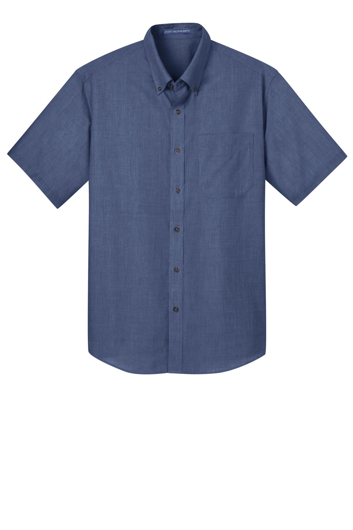 Port Authority S656 DISCONTINUED Port Authority Short Sleeve Crosshatch Easy Care Shirt