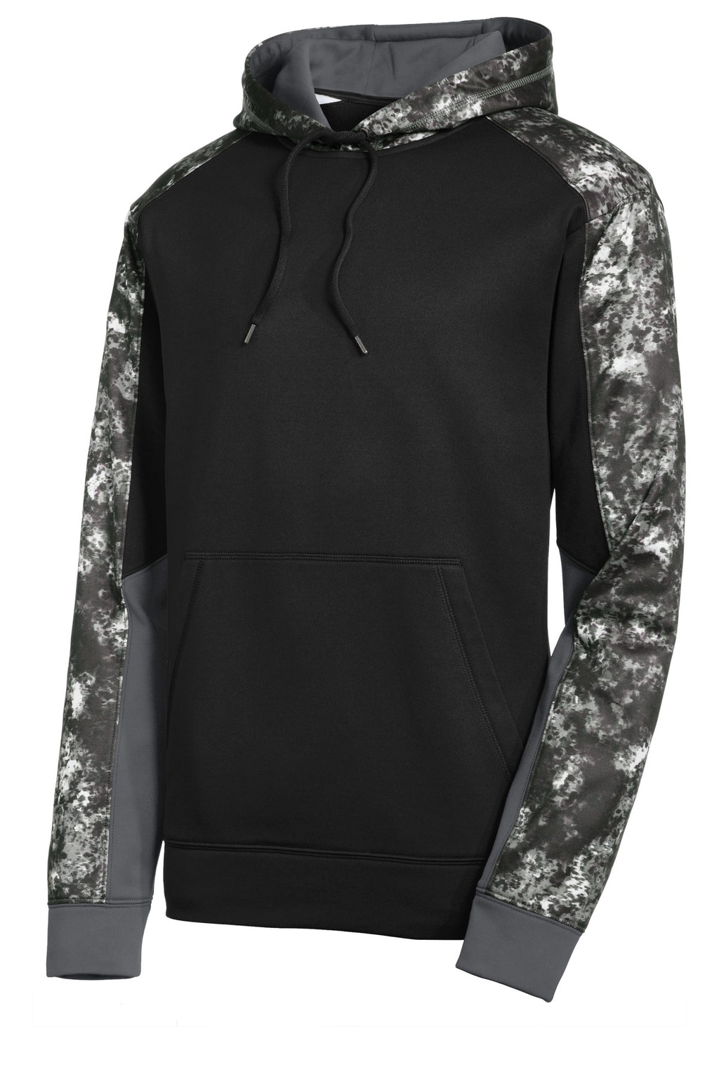 Sport-Tek ST231 Tek Sport-Wick Mineral Freeze Fleece Colorblock Hooded Pullover