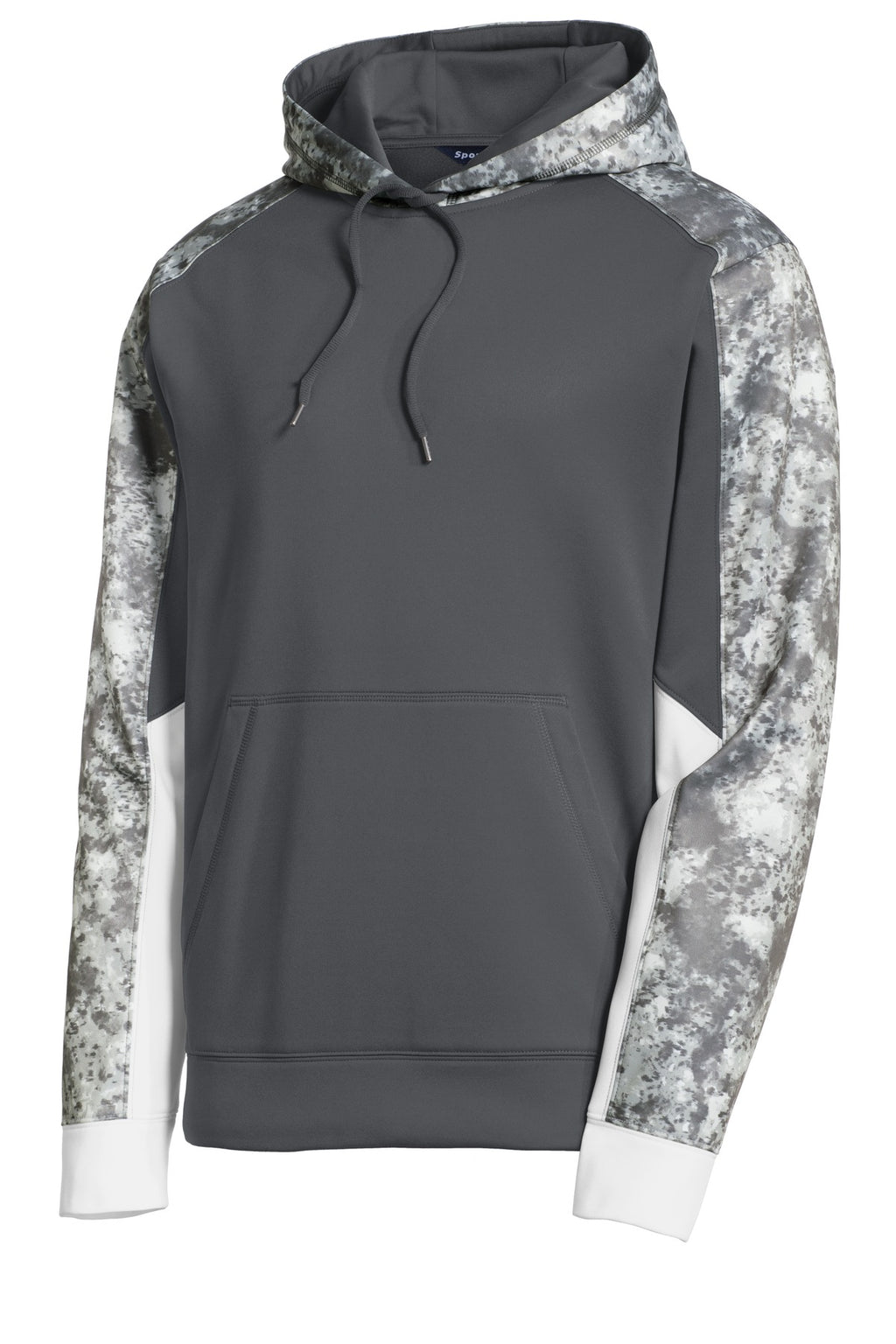 Sport-Tek ST231 Tek Sport-Wick Mineral Freeze Fleece Colorblock Hooded Pullover