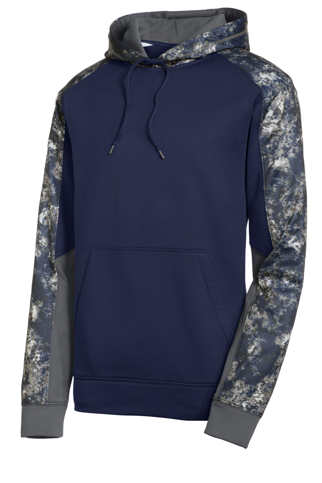Sport-Tek ST231 Tek Sport-Wick Mineral Freeze Fleece Colorblock Hooded Pullover