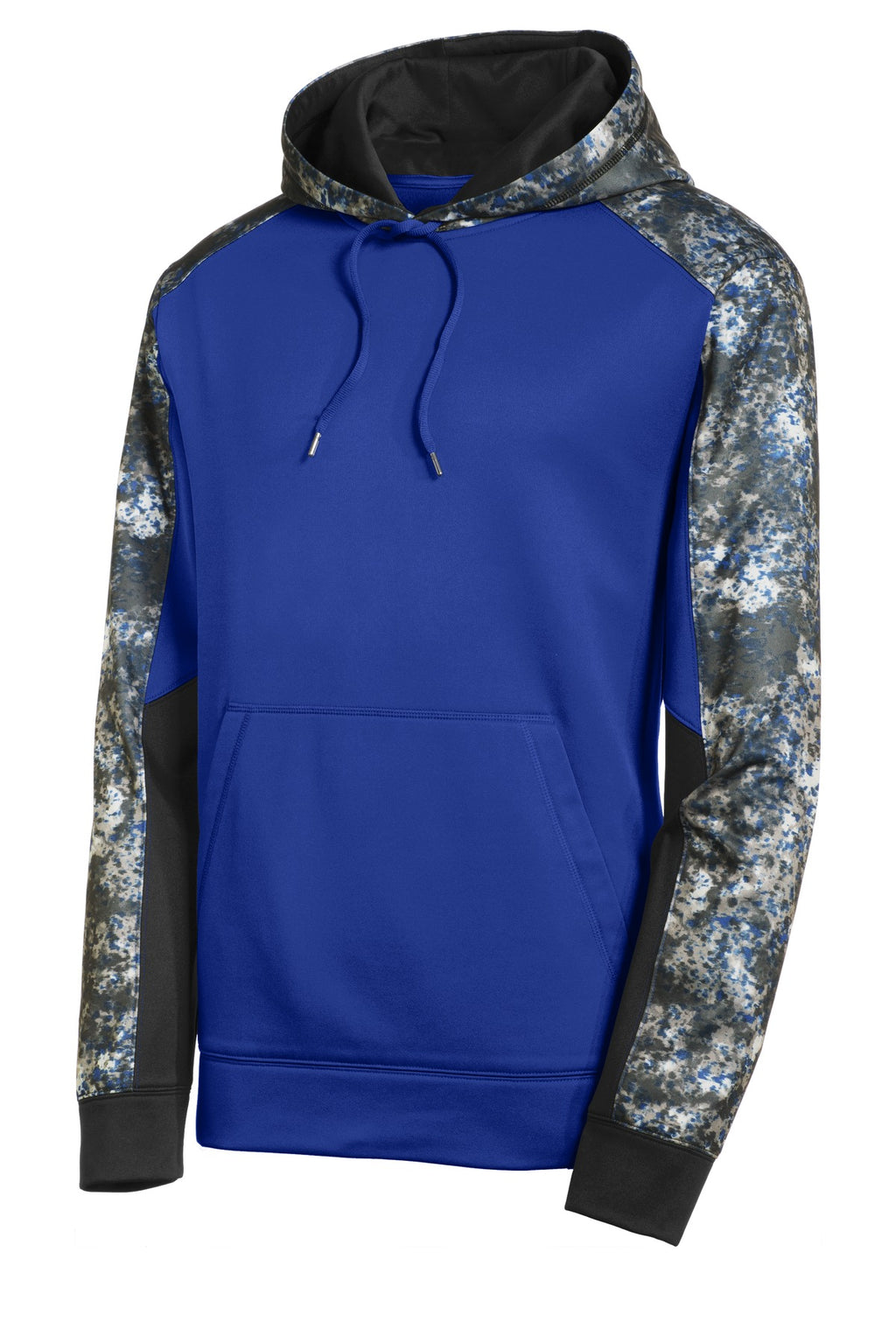 Sport-Tek ST231 Tek Sport-Wick Mineral Freeze Fleece Colorblock Hooded Pullover