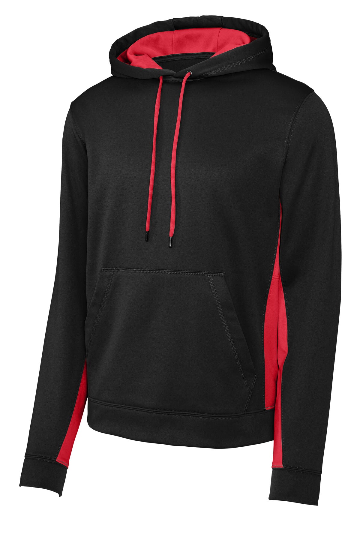 Sport-Tek ST235 Tek Sport-Wick Fleece Colorblock Hooded Pullover