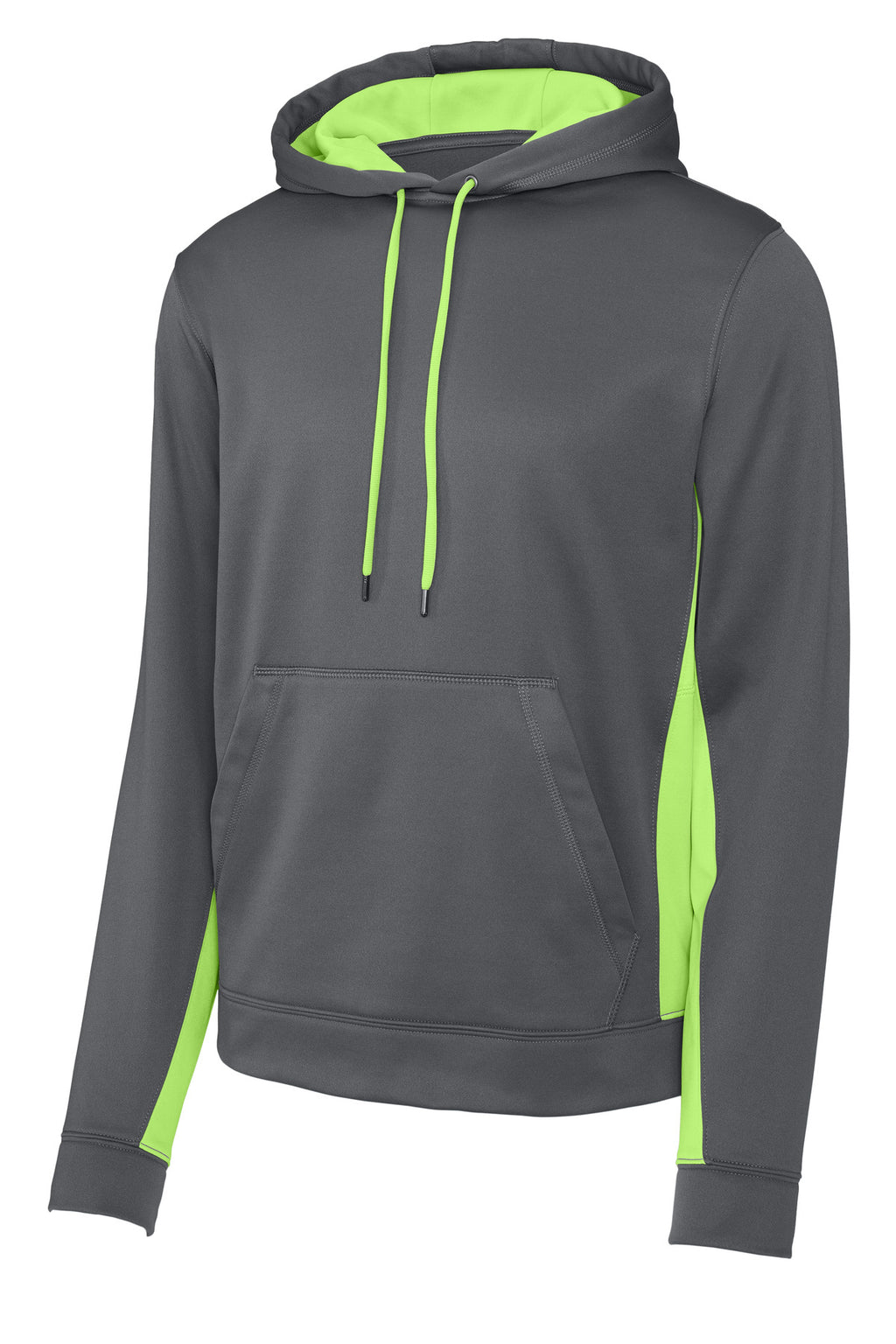 Sport-Tek ST235 Tek Sport-Wick Fleece Colorblock Hooded Pullover