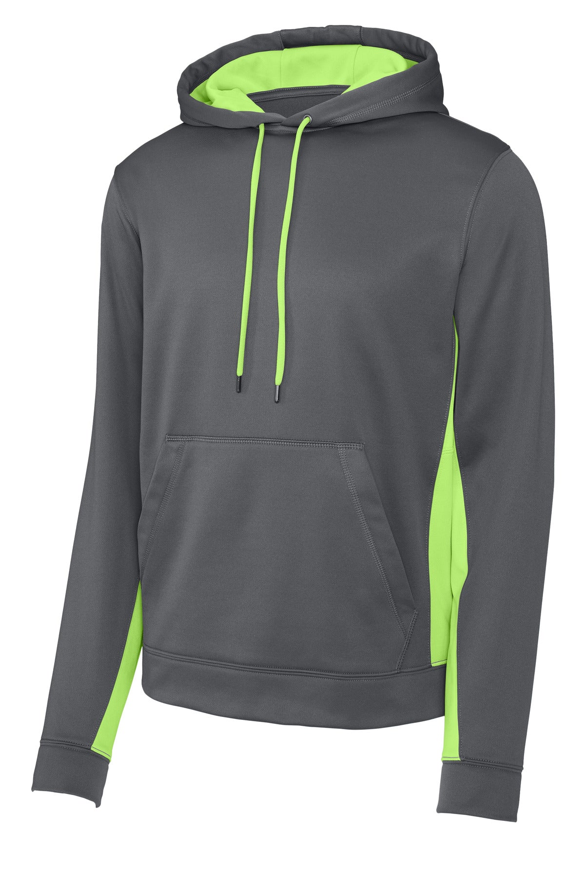 Sport-Tek ST235 Tek Sport-Wick Fleece Colorblock Hooded Pullover
