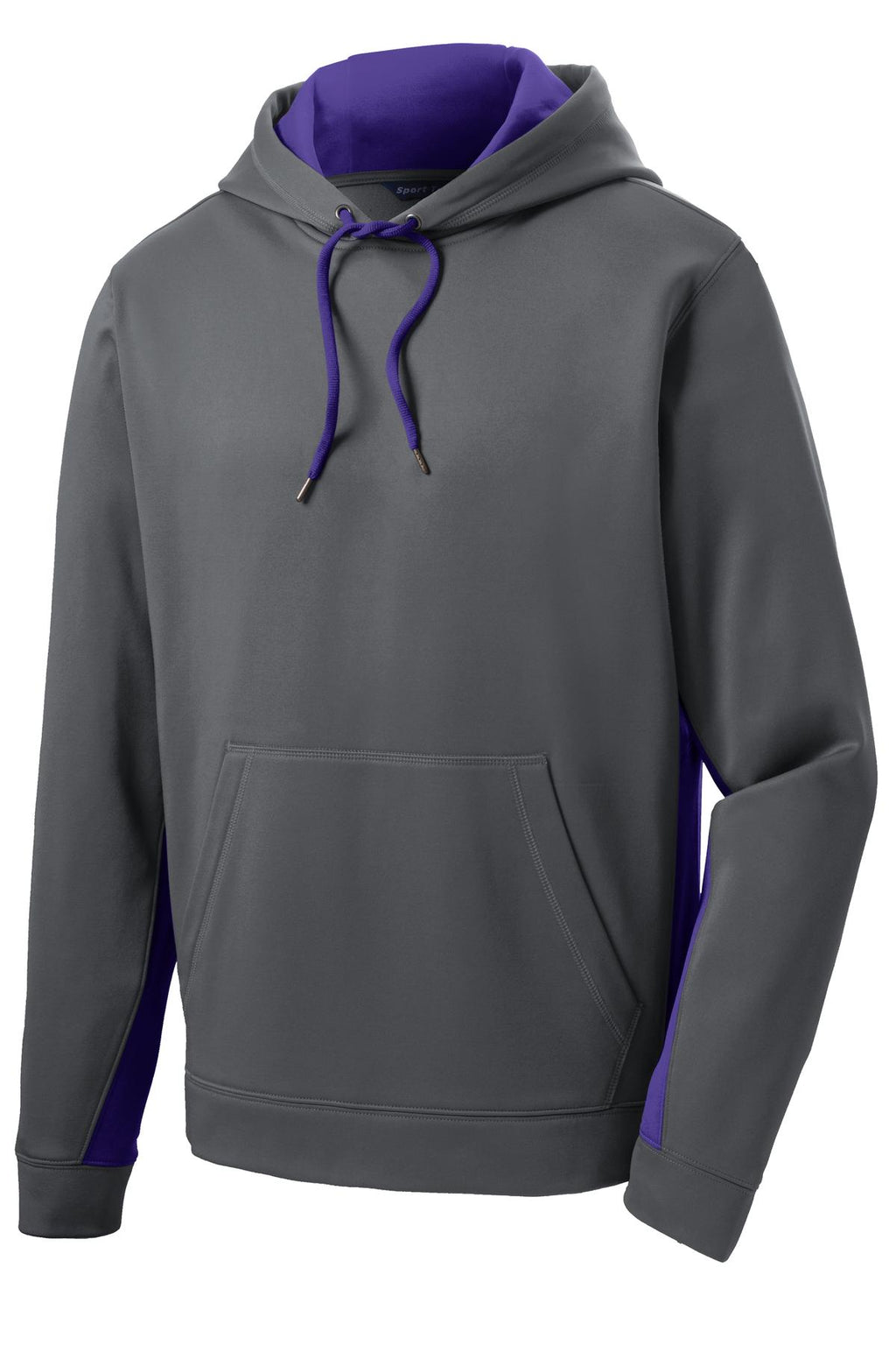 Sport-Tek ST235 Tek Sport-Wick Fleece Colorblock Hooded Pullover