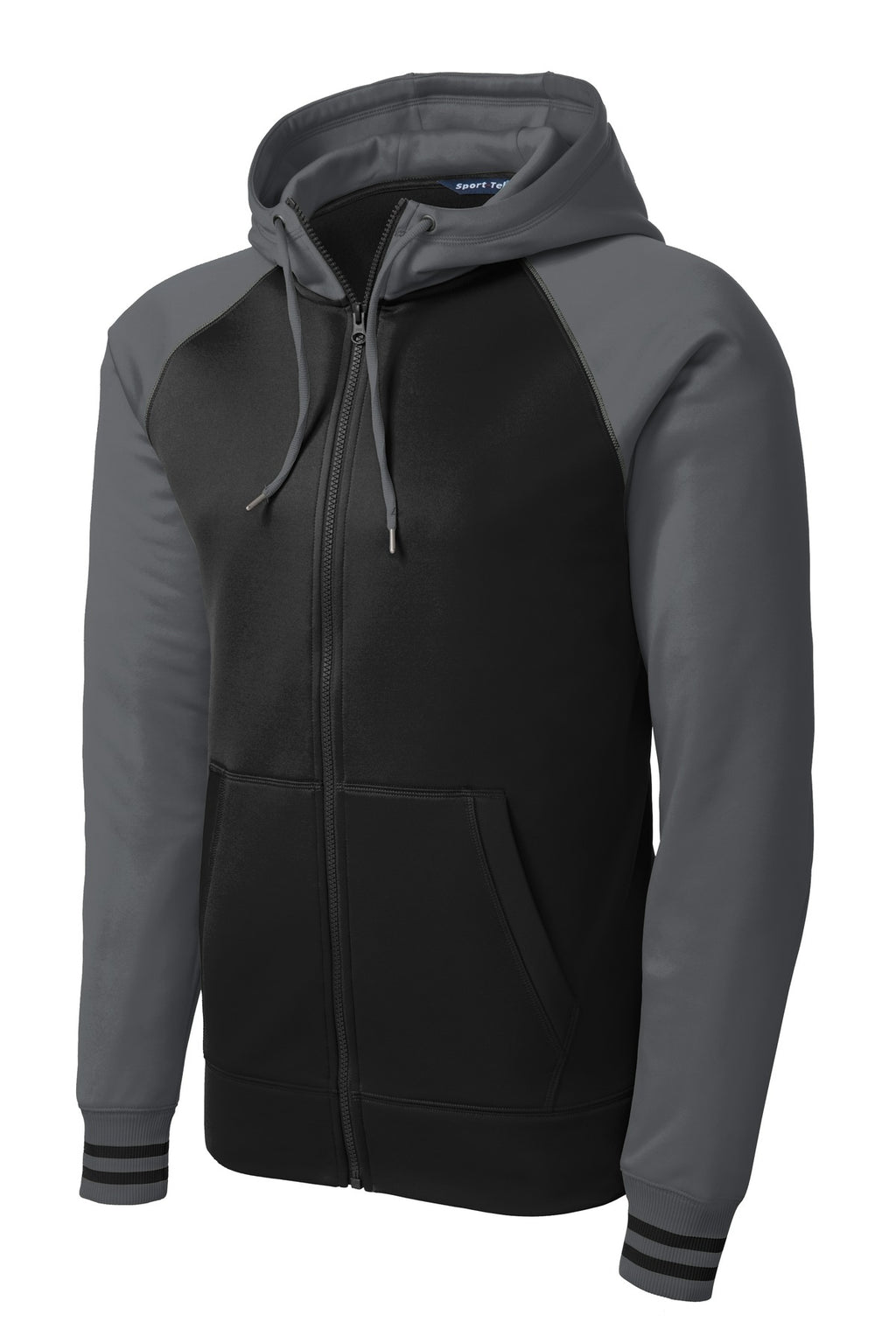 Sport-Tek ST236 Tek Sport-Wick Varsity Fleece Full-Zip Hooded Jacket