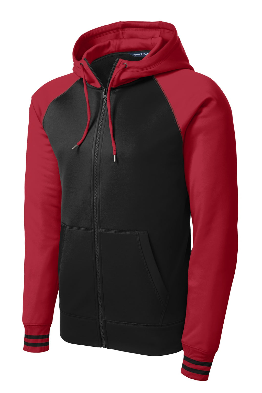 Sport-Tek ST236 Tek Sport-Wick Varsity Fleece Full-Zip Hooded Jacket