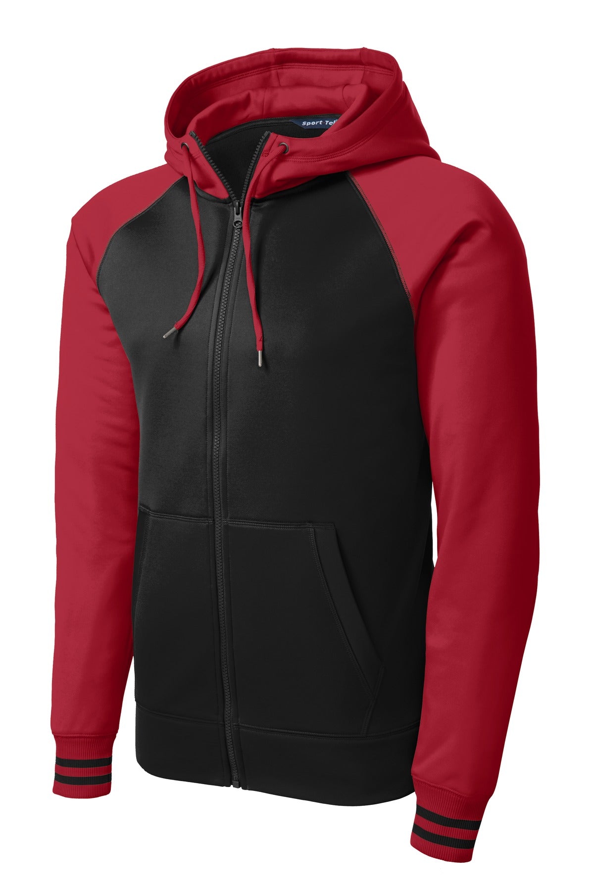 Sport-Tek ST236 Tek Sport-Wick Varsity Fleece Full-Zip Hooded Jacket