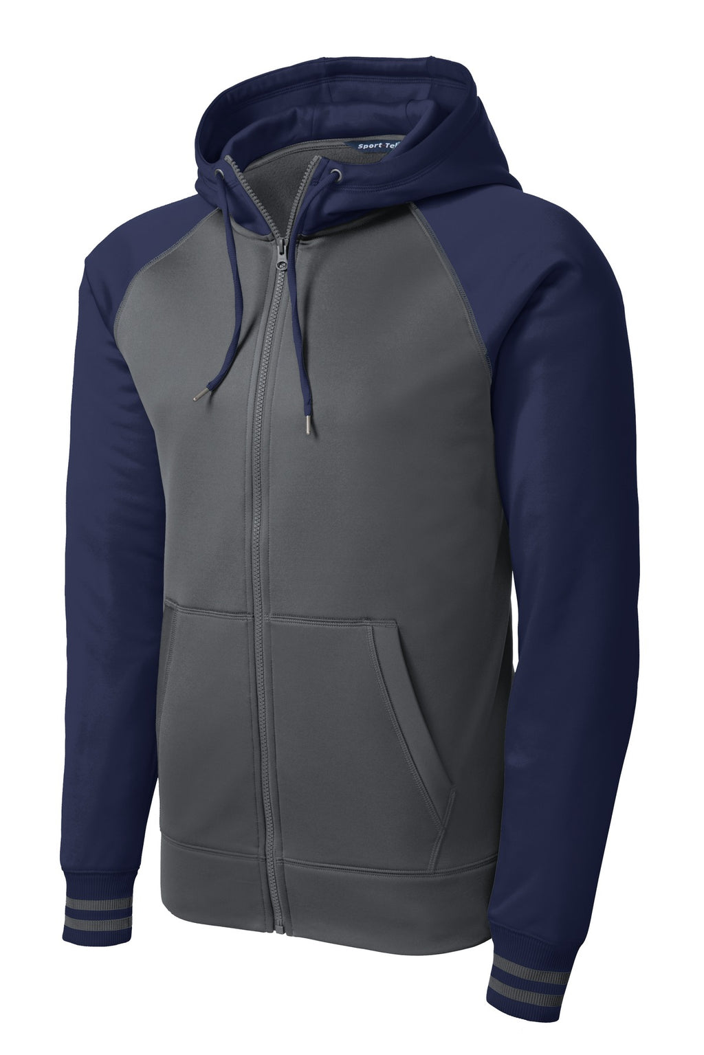 Sport-Tek ST236 Tek Sport-Wick Varsity Fleece Full-Zip Hooded Jacket