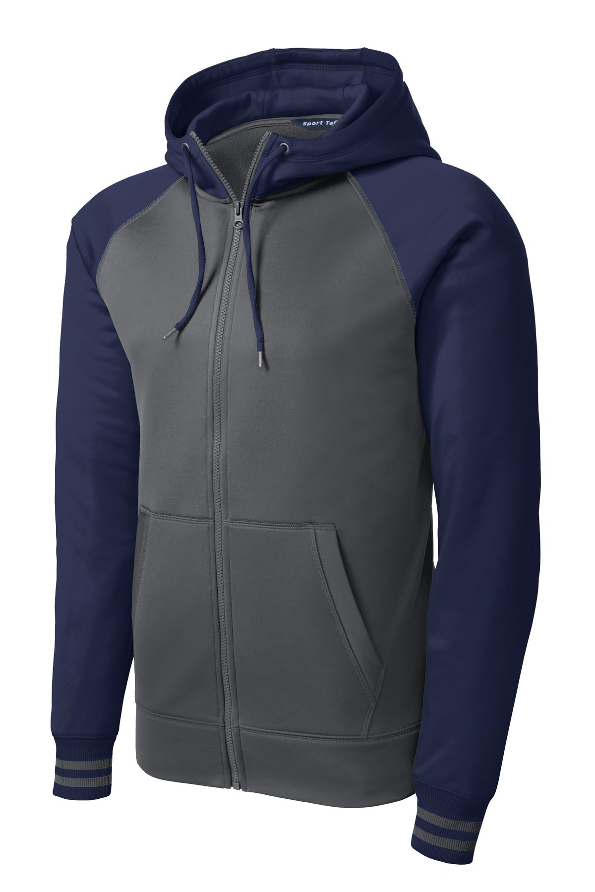 Sport-Tek ST236 Tek Sport-Wick Varsity Fleece Full-Zip Hooded Jacket