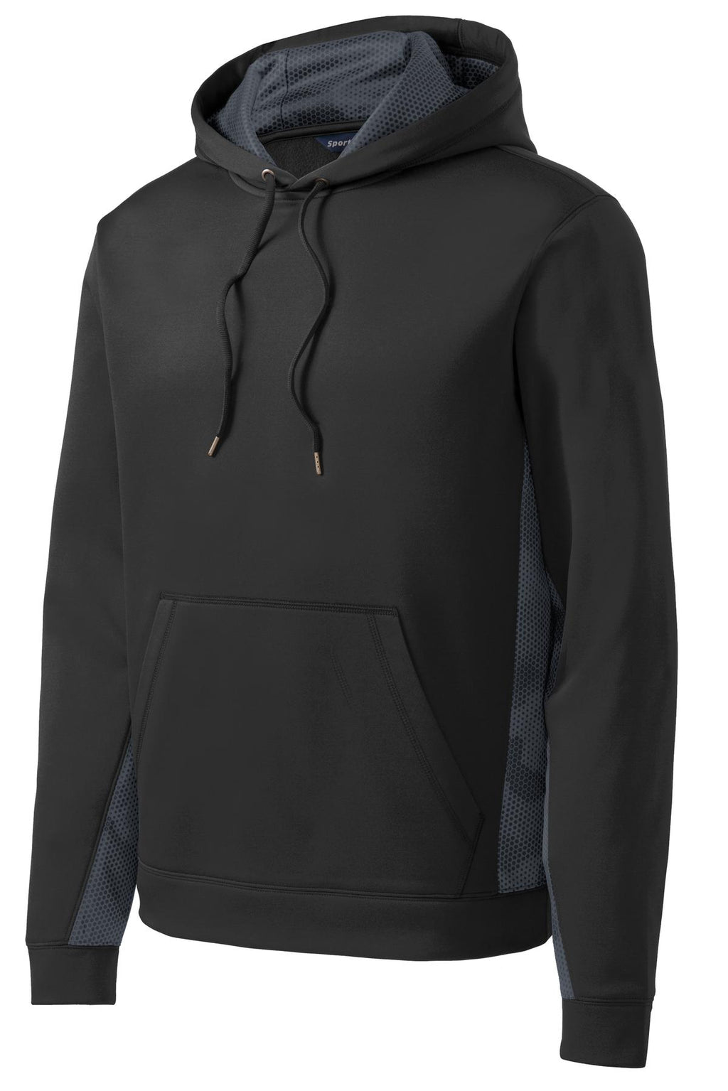 Sport-Tek ST239 Tek Sport-Wick CamoHex Fleece Colorblock Hooded Pullover