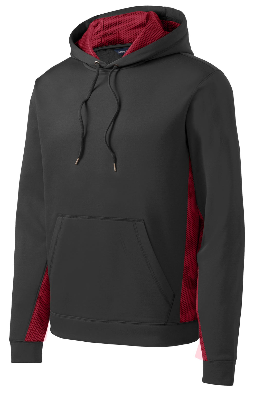 Sport-Tek ST239 Tek Sport-Wick CamoHex Fleece Colorblock Hooded Pullover