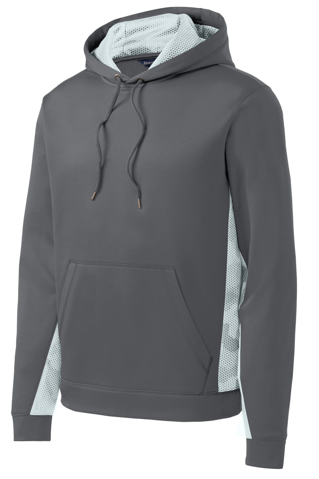 Sport-Tek ST239 Tek Sport-Wick CamoHex Fleece Colorblock Hooded Pullover