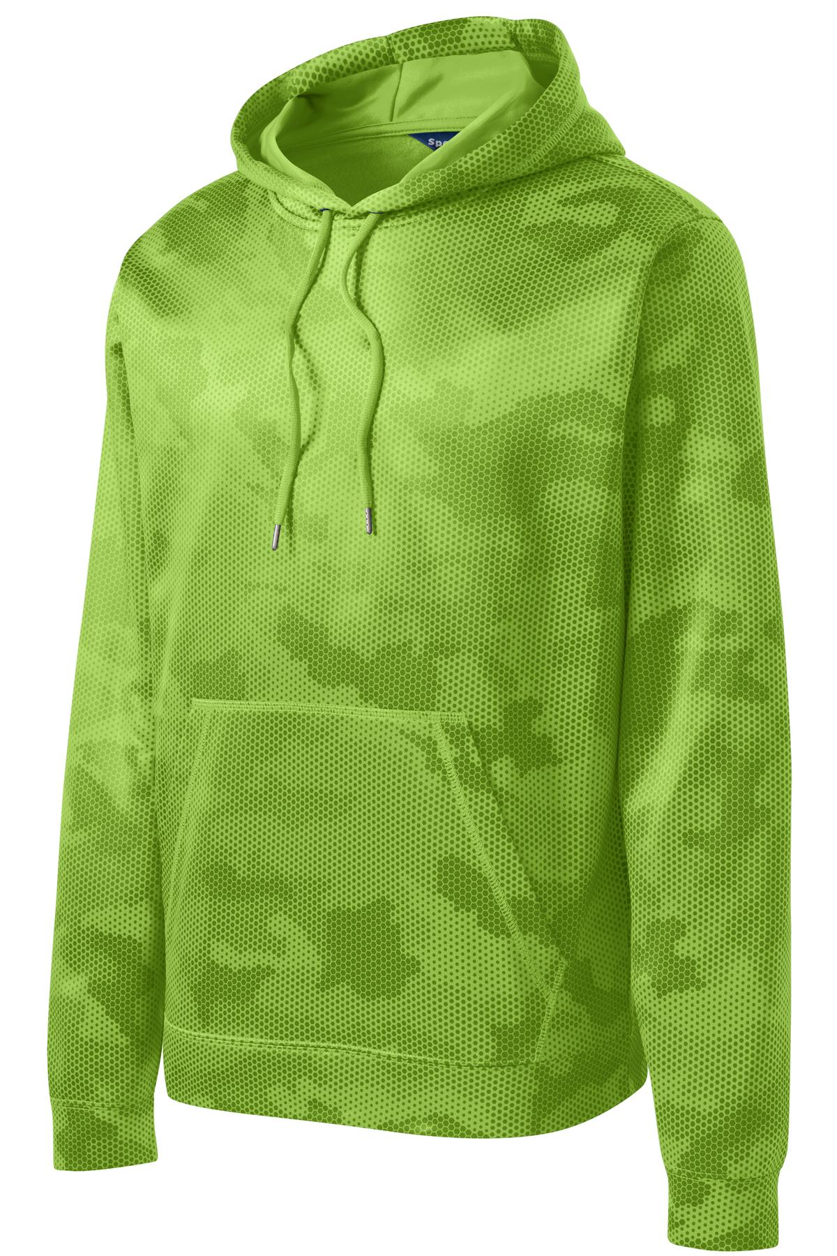 Sport-Tek ST240 Tek Sport-Wick CamoHex Fleece Hooded Pullover