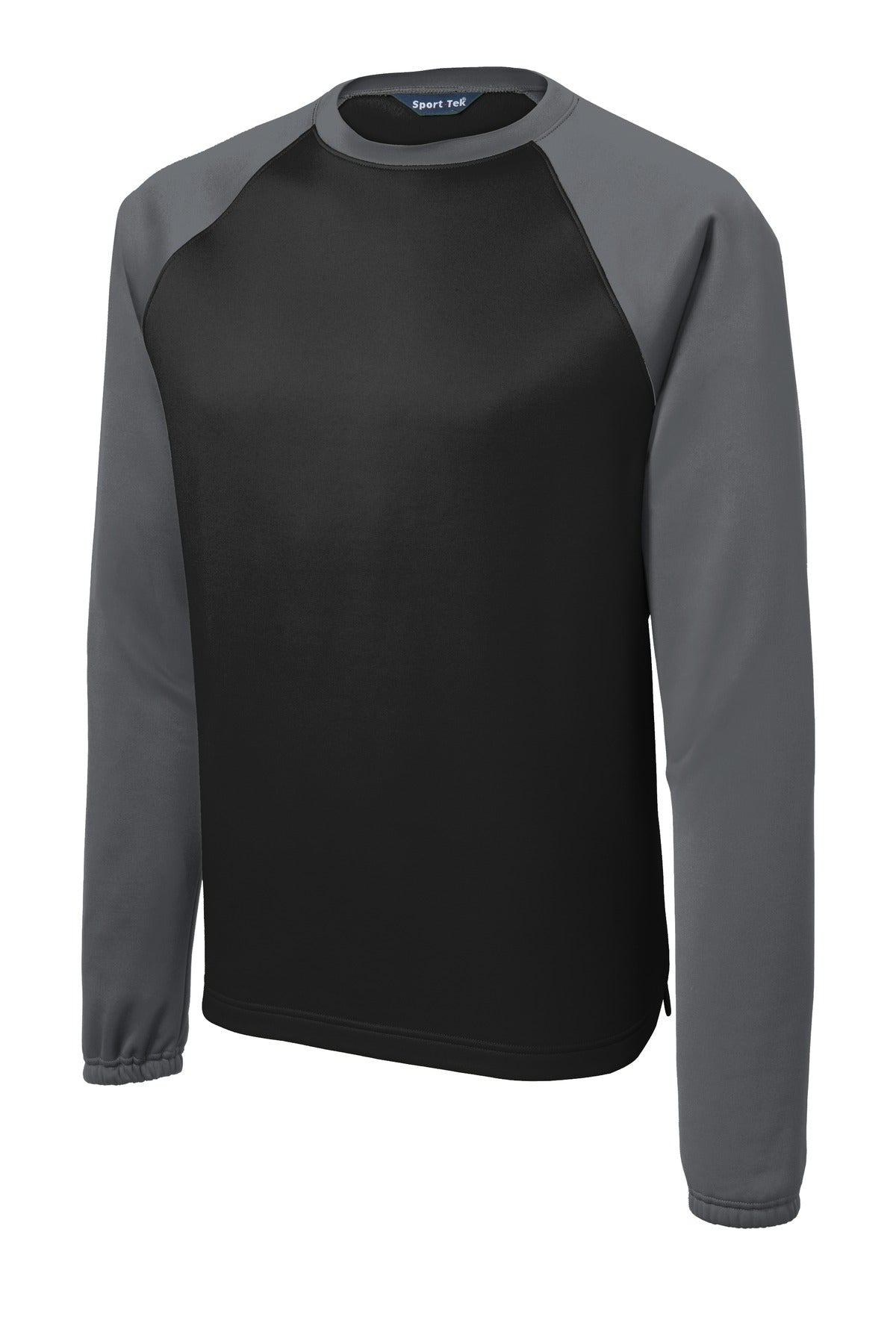 Sport-Tek ST242 Tek Sport-Wick Raglan Colorblock Fleece Crewneck