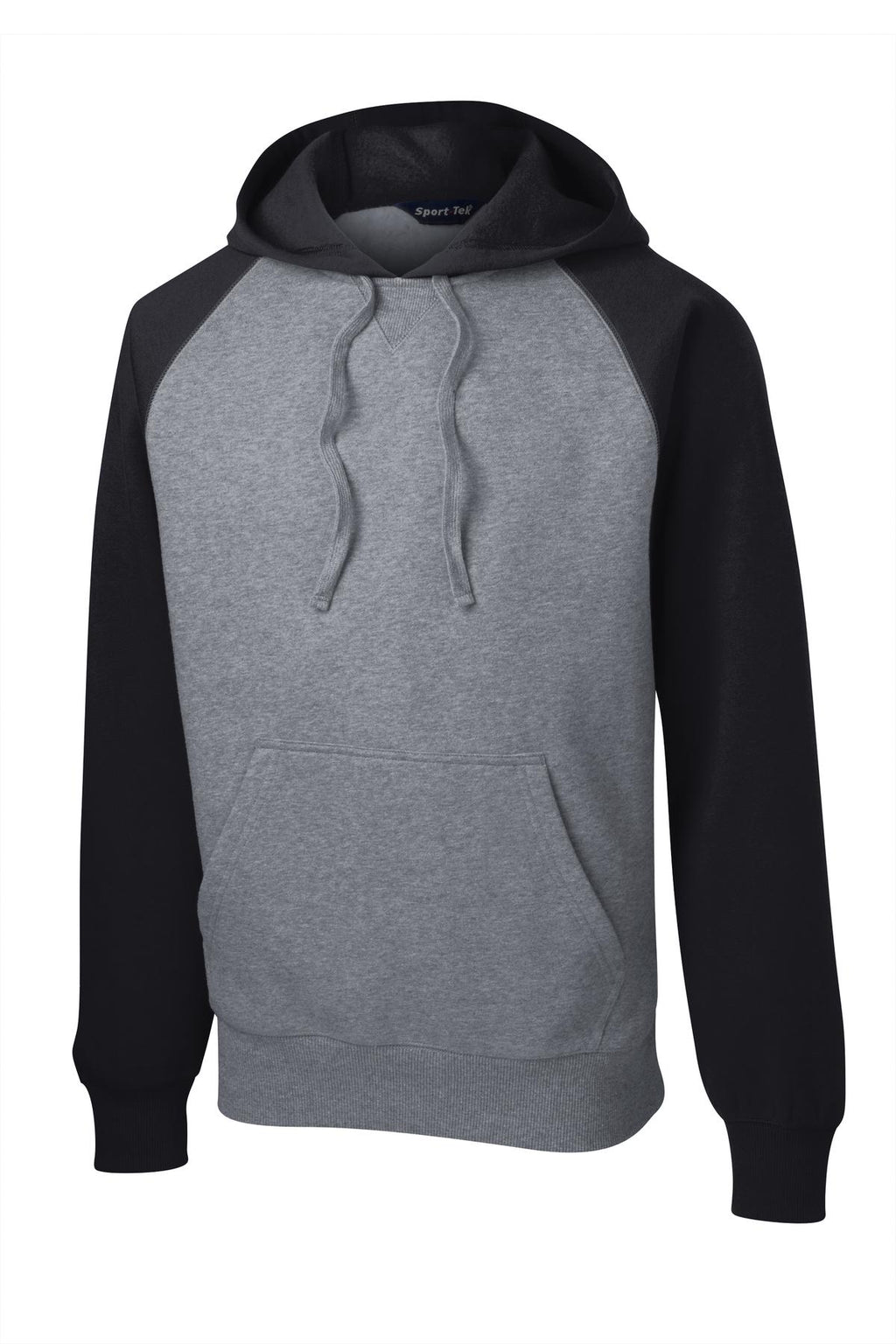 Sport-Tek ST267 Tek Raglan Colorblock Pullover Hooded Sweatshirt