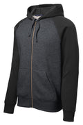Sport-Tek ST269 Tek Raglan Colorblock Full-Zip Hooded Fleece Jacket