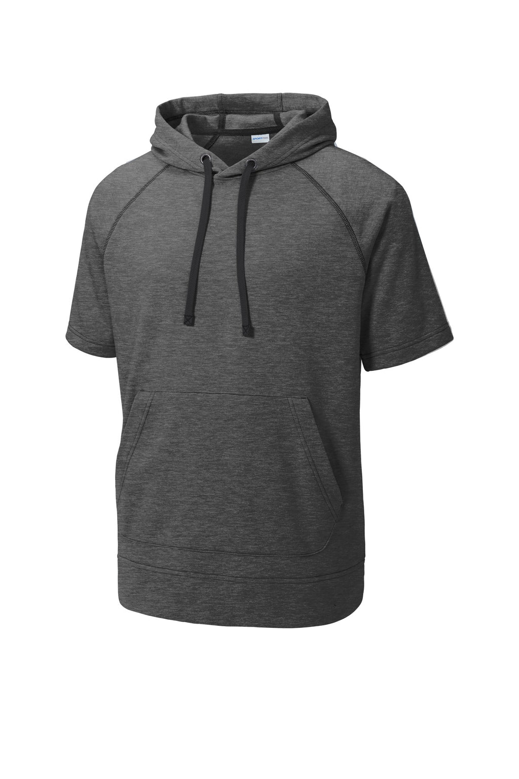 Sport-Tek ST297 Tek  PosiCharge  Tri-Blend Wicking Fleece Short Sleeve Hooded Pullover