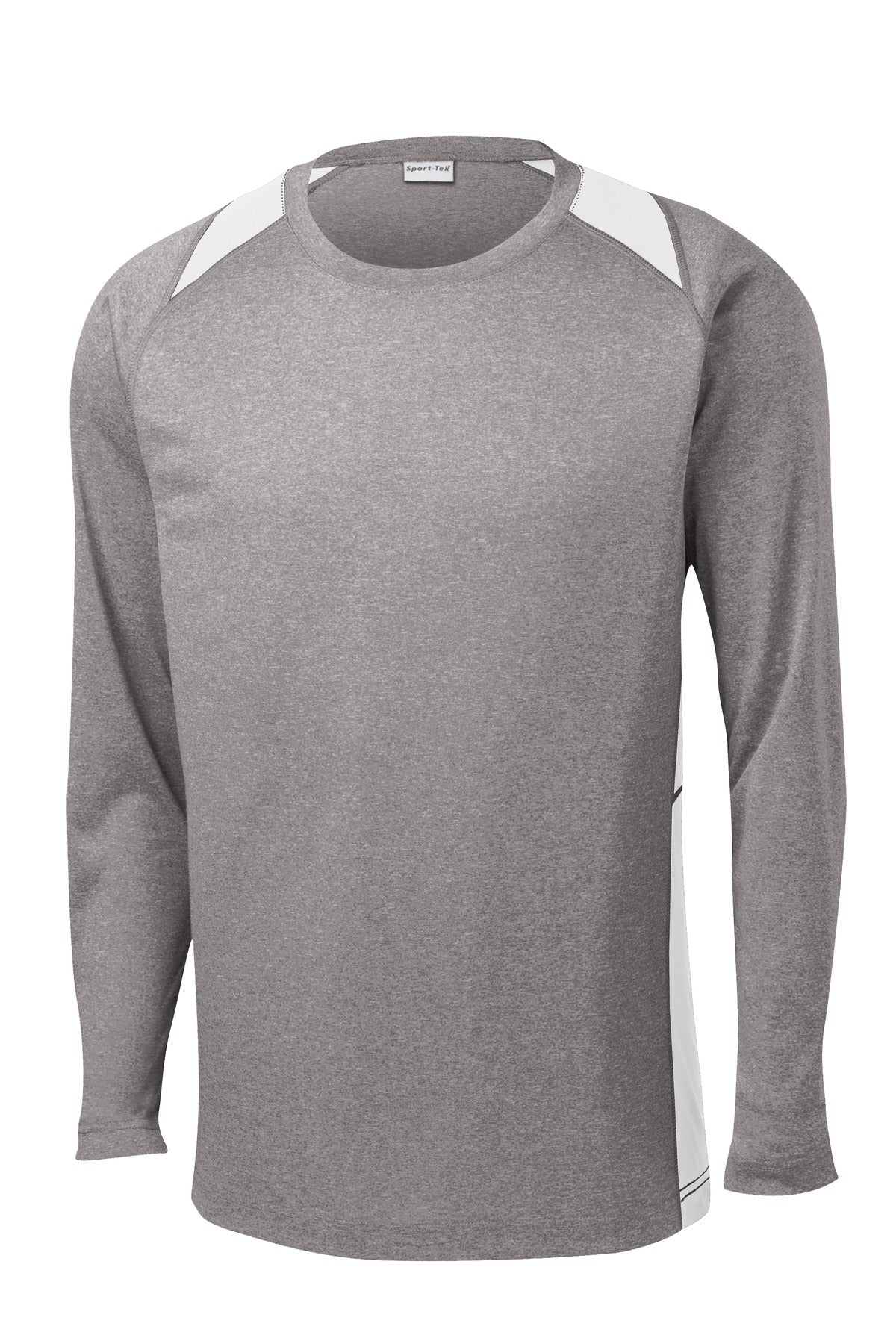 Sport-Tek ST361LS Tek Long Sleeve Heather Colorblock Contender Tee