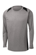 Sport-Tek ST361LS Tek Long Sleeve Heather Colorblock Contender Tee