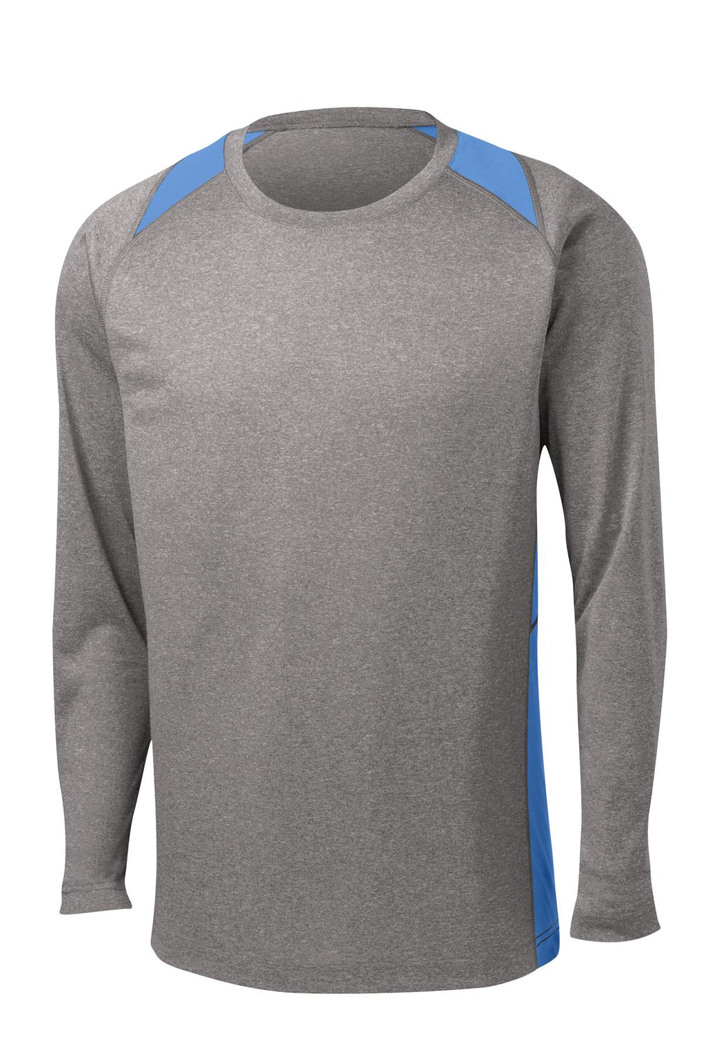 Sport-Tek ST361LS Tek Long Sleeve Heather Colorblock Contender Tee