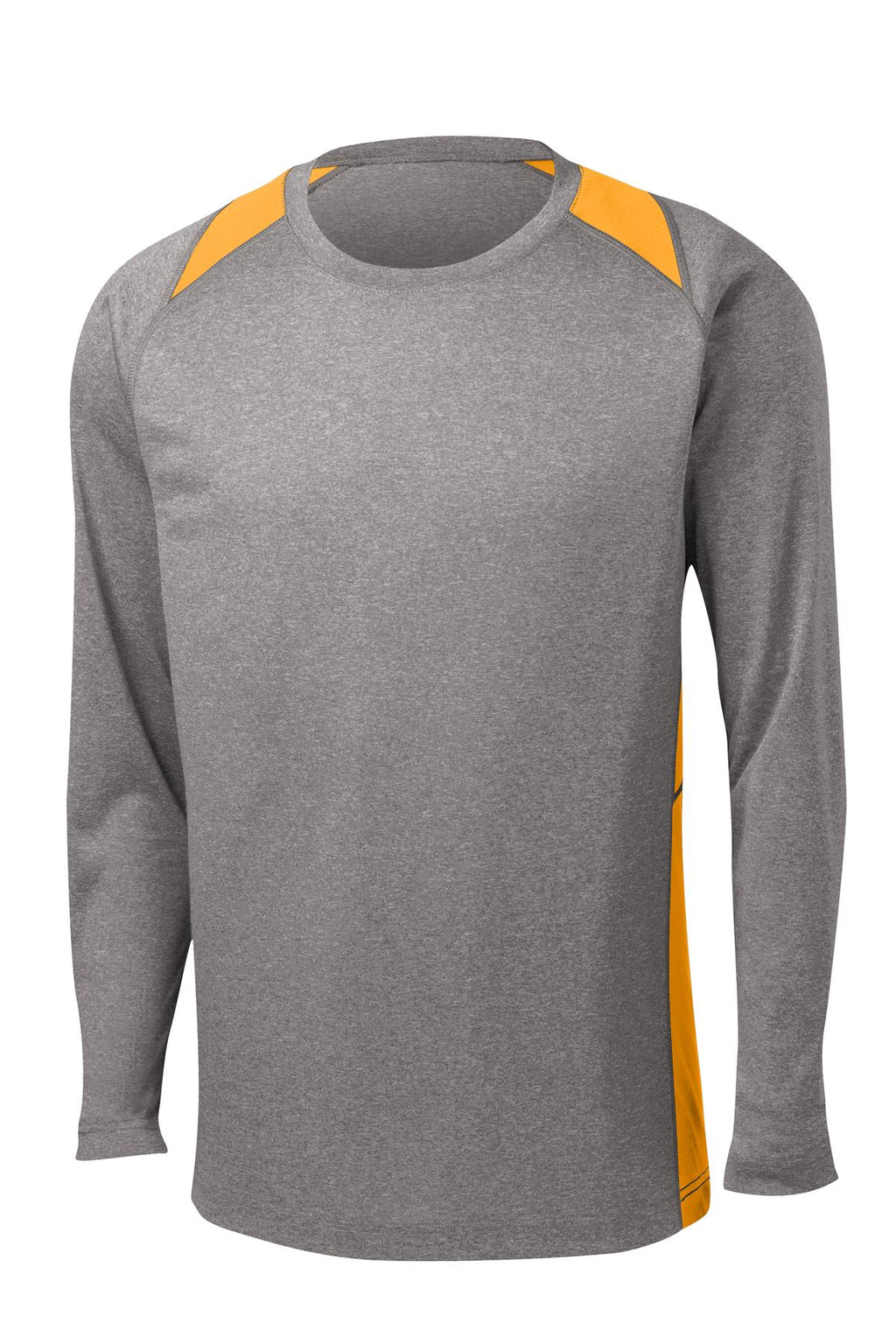 Sport-Tek ST361LS Tek Long Sleeve Heather Colorblock Contender Tee